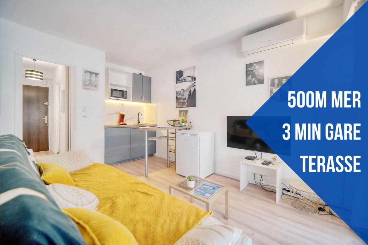 Le Kate-500m Plage-terrasse Verrière Côte D’azur Apartamento
